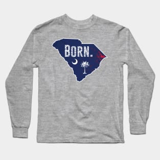 South Carolina SC born palmetto Long Sleeve T-Shirt